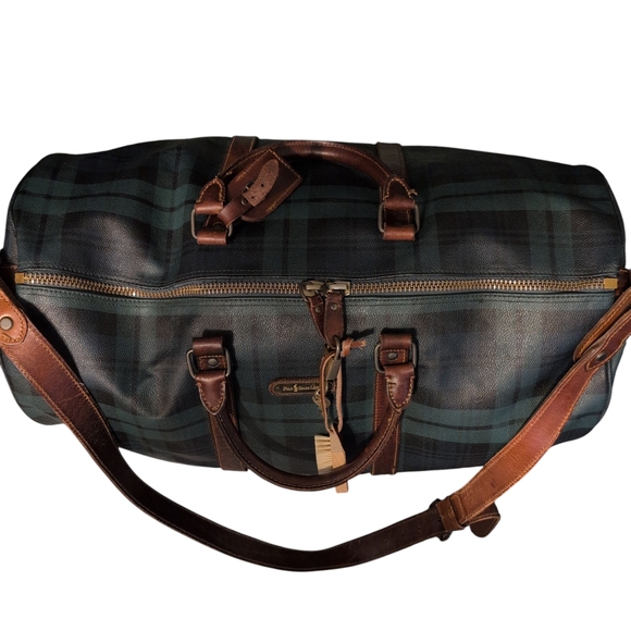 Vintage Polo Ralph Lauren Boston Bag Preloved Plaid - Picture 3 of 14